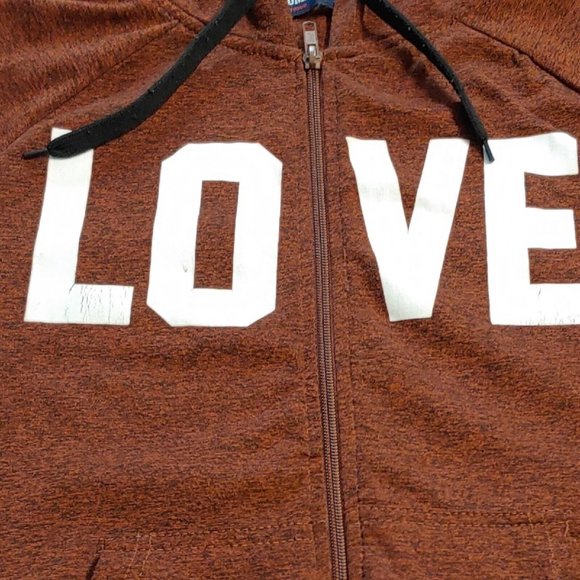 Roma Concept by Rosee Hoodie Womens Medium Brown Long Sleeve Full Zip Jacket - Picture 4 of 8